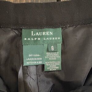 Lauren Ralph Lauren Black Wool Dress Pants